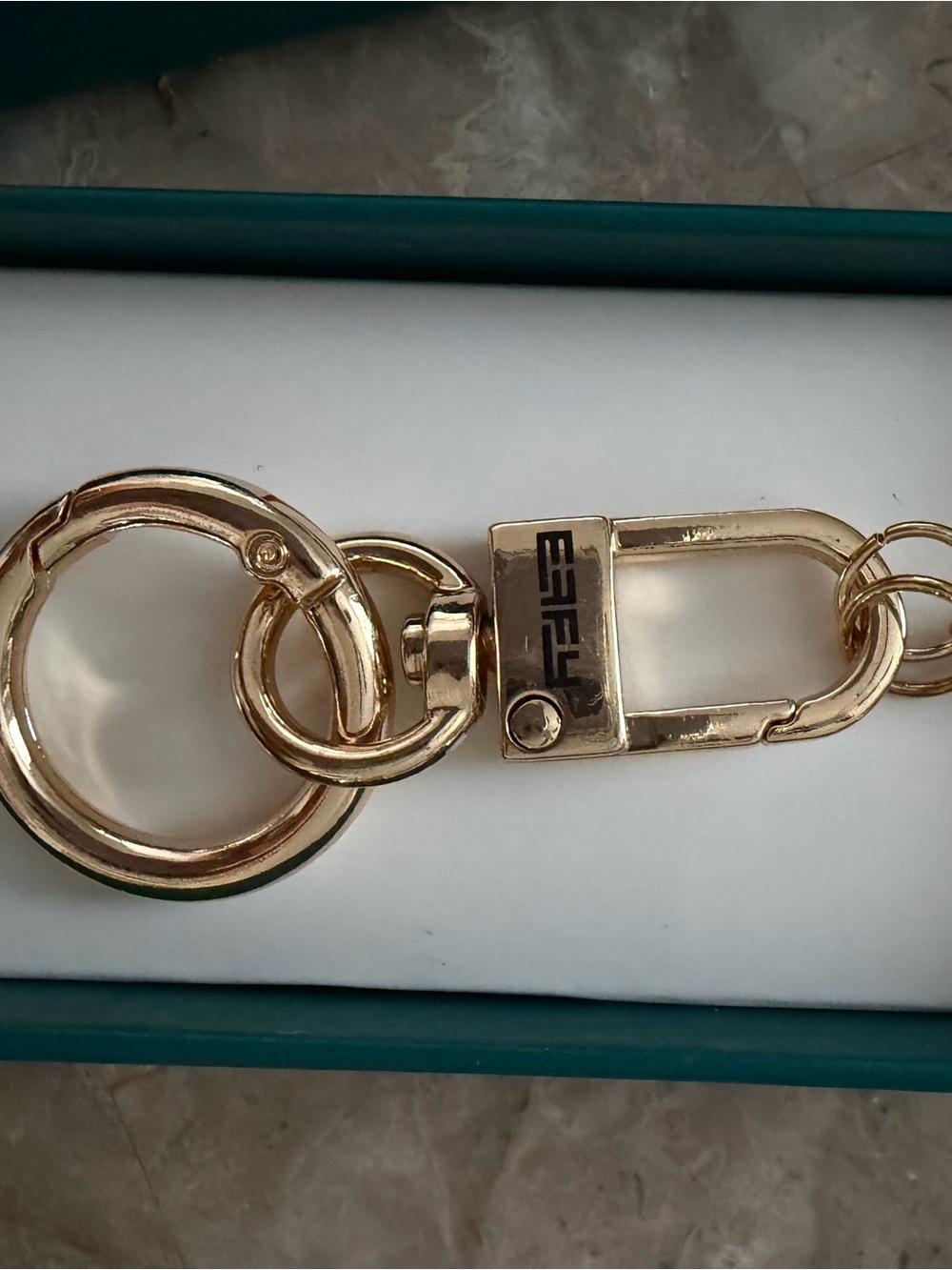 Effy Gold-Tone Key & Card Holder Charm